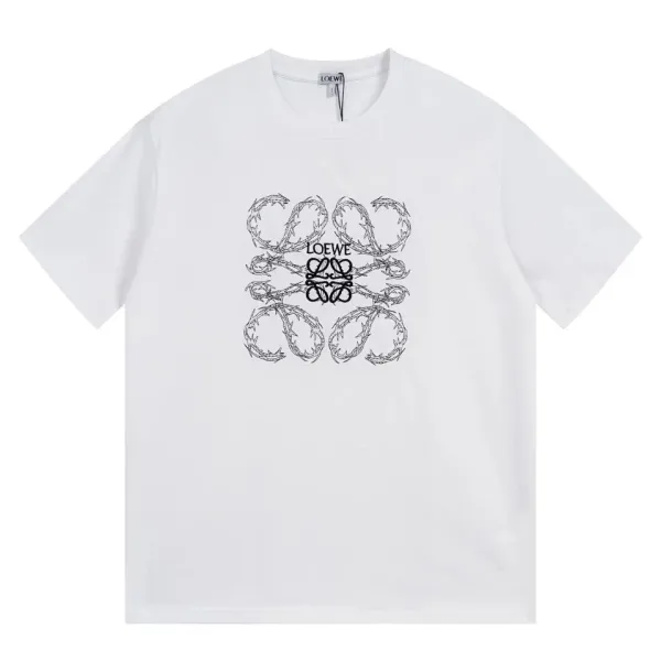 Loewe Thorn Anagram White T-Shirt - 1