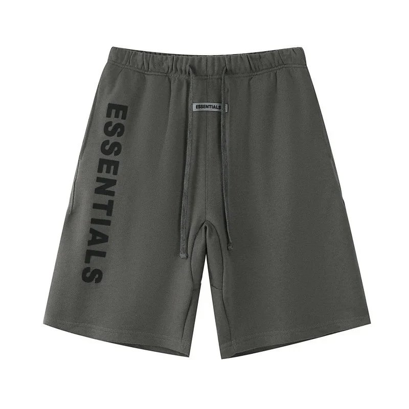 Fear of God Shorts ESSENTIALS drawstring logo — 2202 Dark Gray (Silicone Letters)