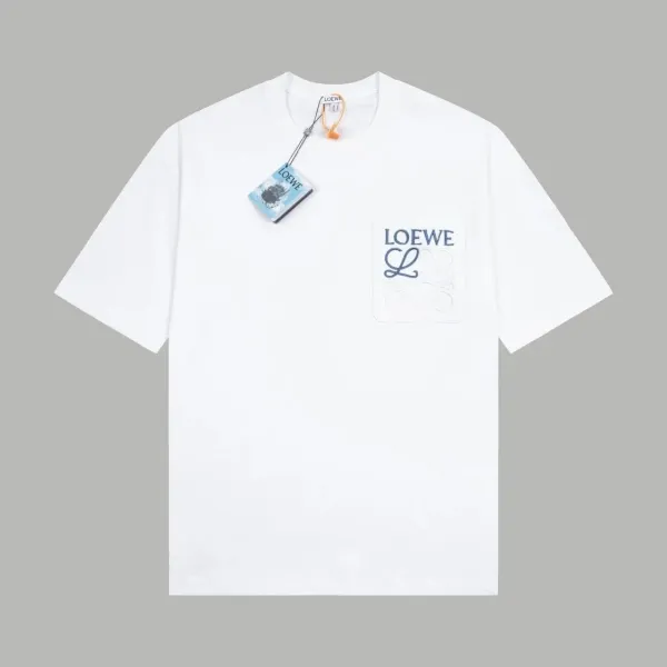 Loewe Pocket Logo White T-Shirt - 1