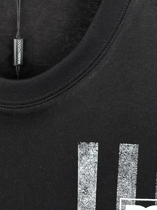 Dolce & Gabbana T-Shirts Short-Sleeve Logo Graphic Crewneck product detail image 6