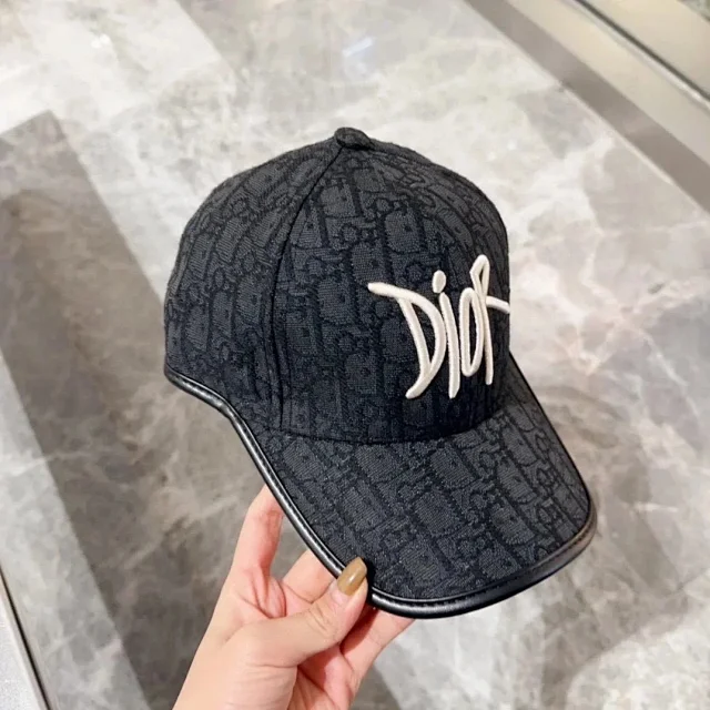 Dior Hats Oblique Monogram Baseball Cap with Embroidered Logo product detail image 5