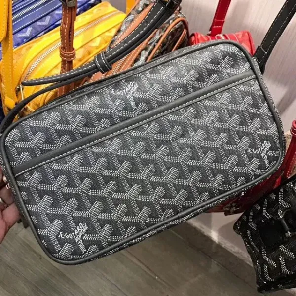 Goyard Saint-Louis PM Black Gray Monogram Crossbody Bag - 1