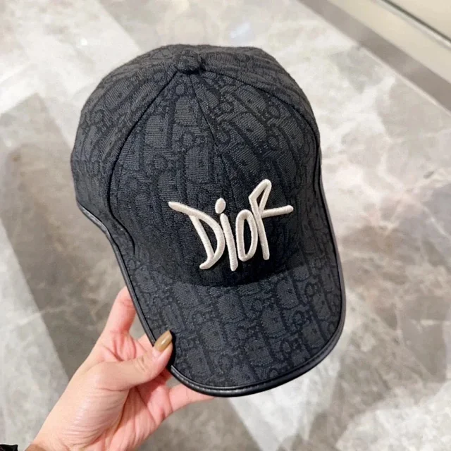 Dior Hats Oblique Monogram Baseball Cap with Embroidered Logo product detail image 10