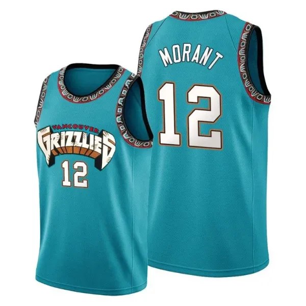 Vancouver Grizzlies x Ja Morant Inspired Teal Retro Jersey - 1