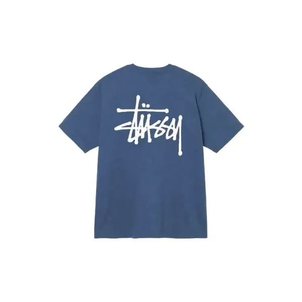Stüssy Classic Logo Tee Red T-Shirt - 5
