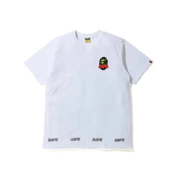 A Bathing Ape ABC Camo Monkey T-Shirt White - 10