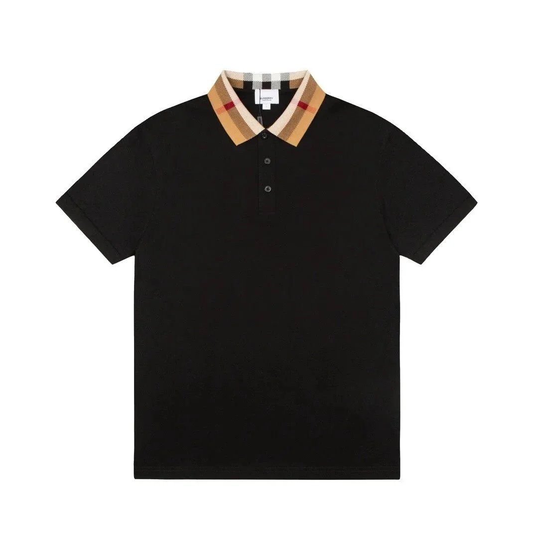 Burberry Shirts Short-Sleeve Check-Collar Polo Shirt image 2