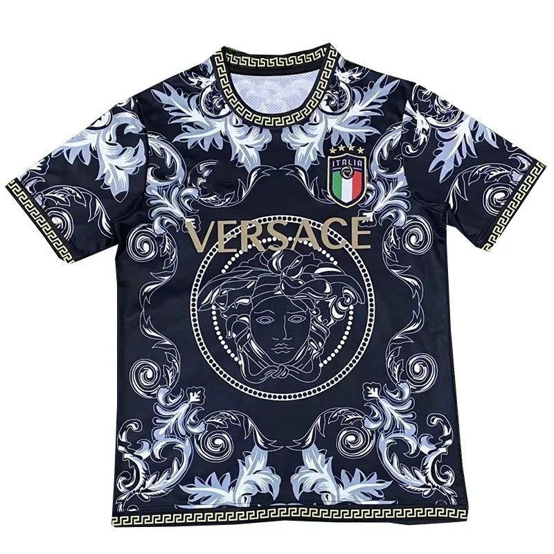 Versace x Italia National Team Medusa Baroque Jersey Navy - 1