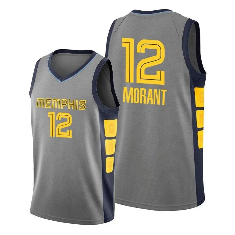 Memphis Grizzlies Ja Morant #12 City Edition Jersey Black - 8