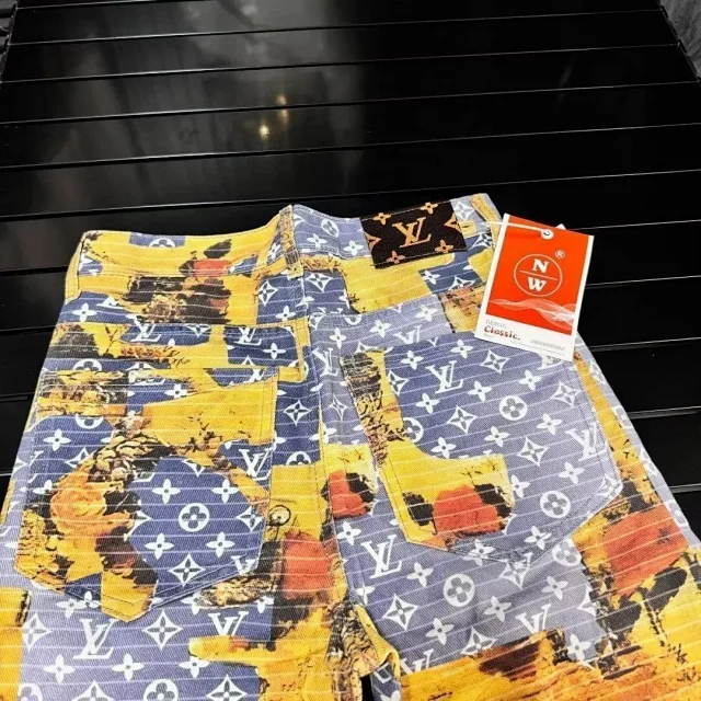 Louis Vuitton Jeans Faded denim with logo-print details product detail image 5