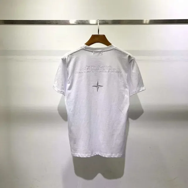 Stone Island T-Shirts Short-Sleeve Crewneck T-Shirt with Compass Sleeve Patch product detail image 2
