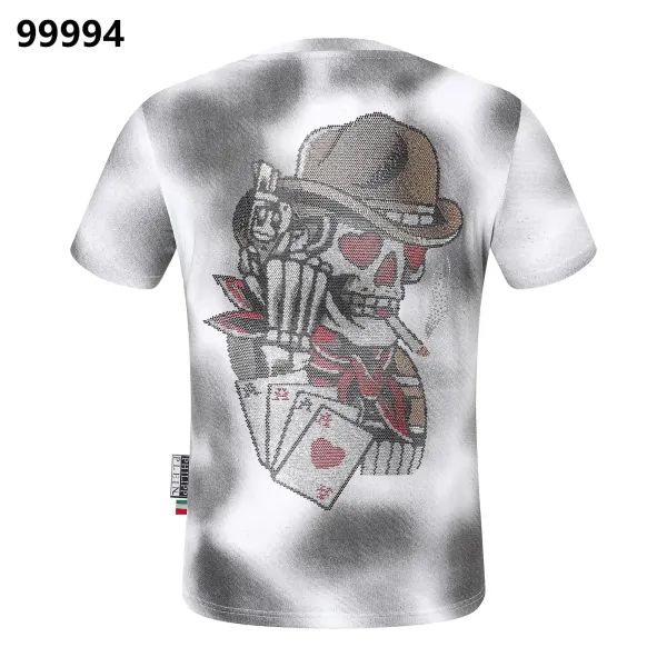 Philipp Plein Skull & Cards Graphic Print T-Shirt - 1