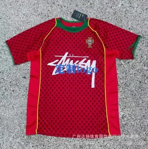 Stussy x Portugal National Team Inspired Jersey Red - 1