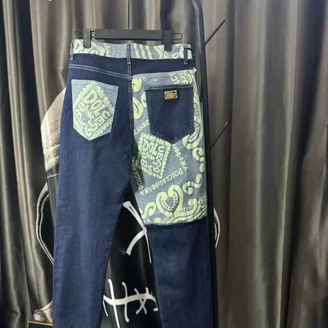 Louis Vuitton Jeans Faded denim with logo-print details product detail image 9