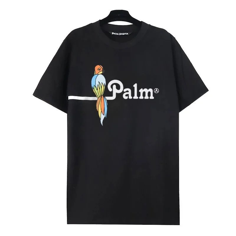 Palm Angels T-Shirts Short-Sleeve Graphic Print — 2196 black