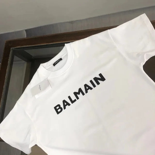 Balmain T-Shirts Logo Print product detail image 10