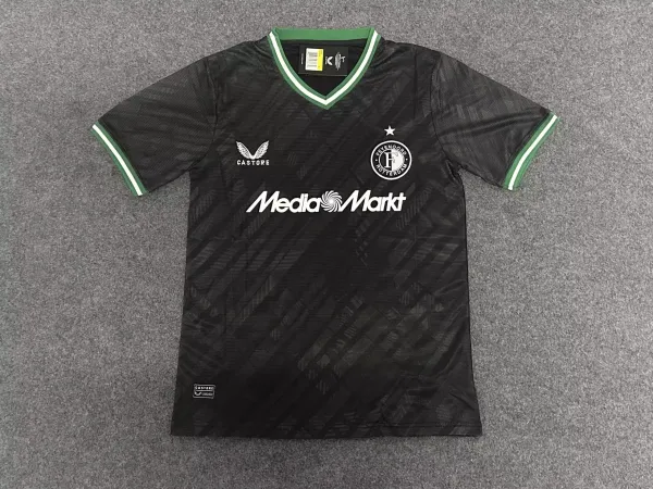 Castore Feyenoord Rotterdam 2023-24 Third Jersey Black/Green - 1