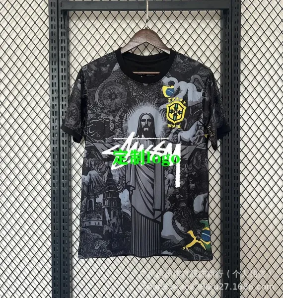 Stussy x CBF Brazil Graphic T-Shirt Black - 1