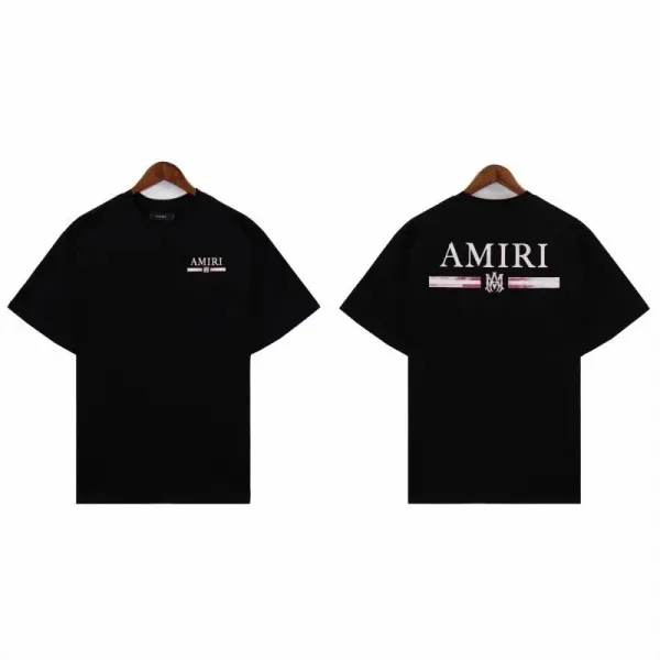 Amiri Logo Graphic Black T-Shirt - 1