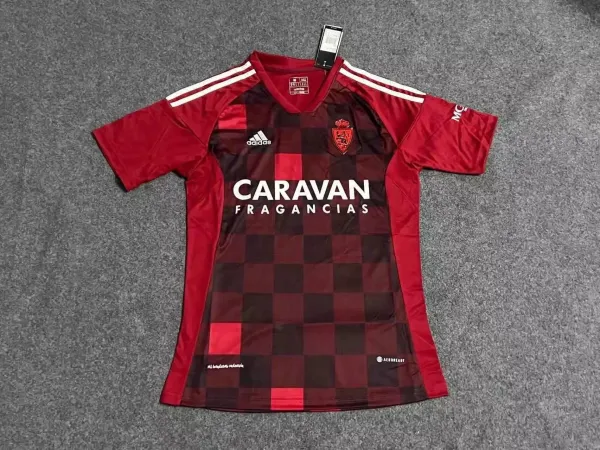 Adidas Real Sociedad 2023-24 Third Jersey Red/Black Checkered Jersey - 1
