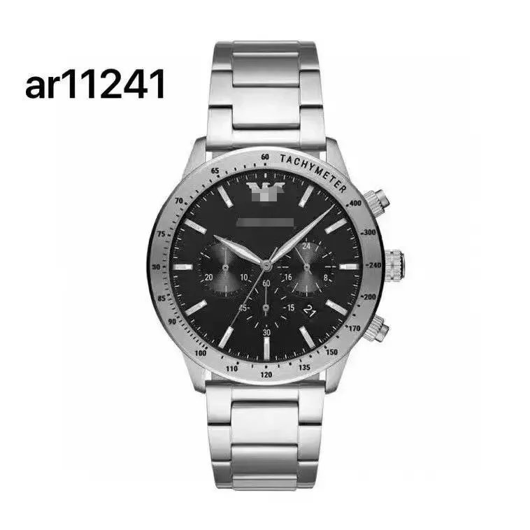Design Chronograph Watch Gray-Silver Ceramic Strap Quartz Watch - 3