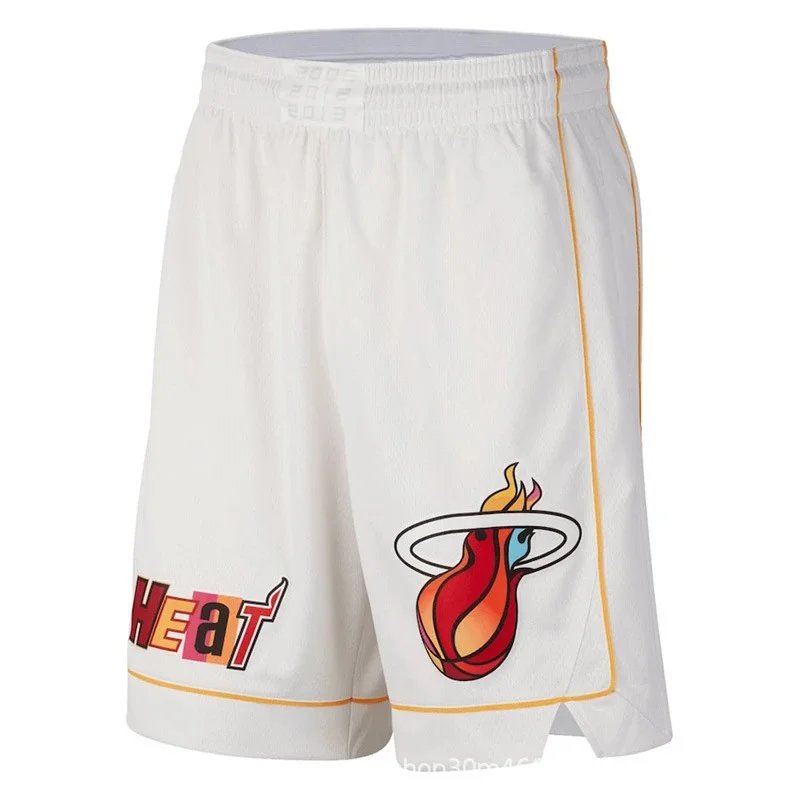 Miami Heat NBA Swingman Shorts White - 1