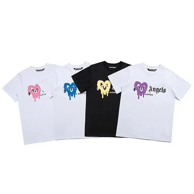 Palm Angels T-Shirts Short-sleeve graphic logo T-shirt product detail image 4