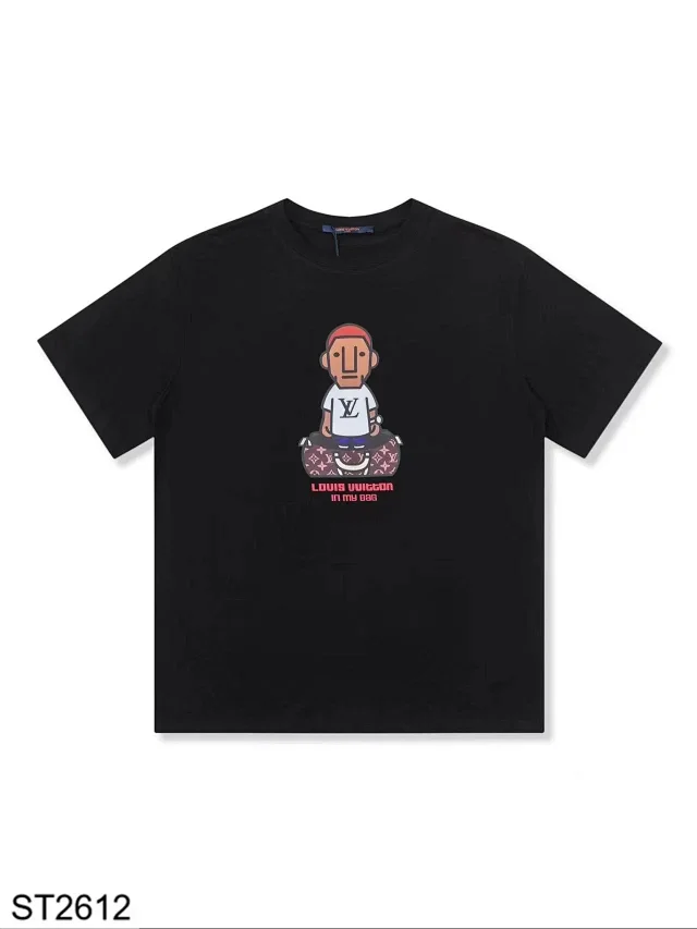 Louis Vuitton T-Shirts Graphic Print Short-Sleeve T-Shirt product detail image 6