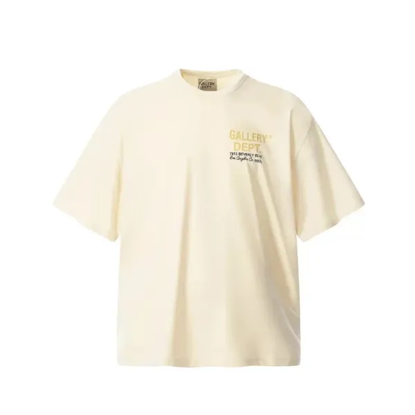 Gallery Dept. Beverly Blvd T-Shirt Beige - 1