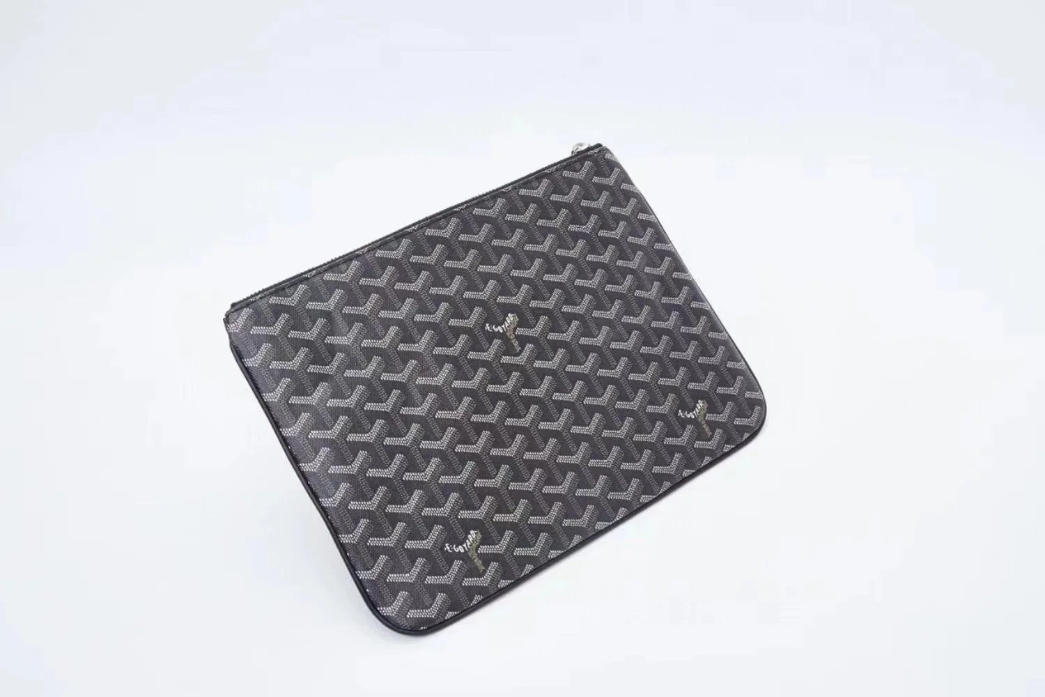 Goyard Saint Louis Pouch Red Coated Canvas Clutch - 5