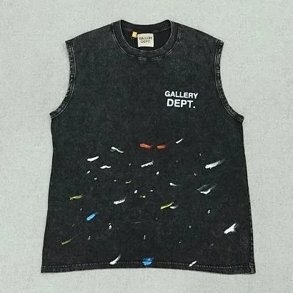Gallery Dept. Vests Splatter Paint Sleeveless Vest product detail image 1