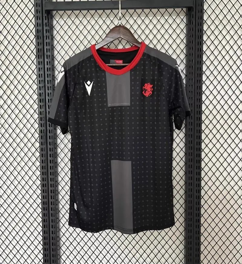 Macron x AS Roma Third Jersey Black/Red - 1