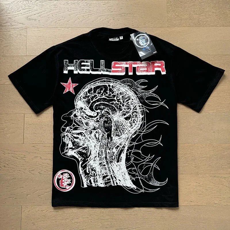 Hellstar T-Shirts Graphic short-sleeve T-shirt — X511 black