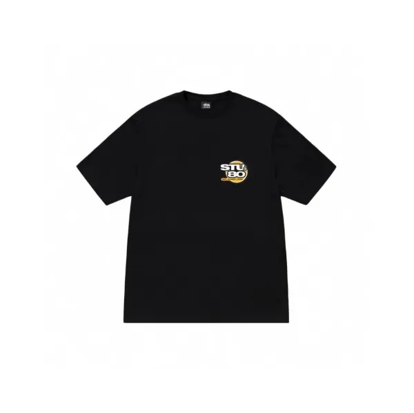 Stüssy STU80 80th Anniversary Black T-Shirt - 1