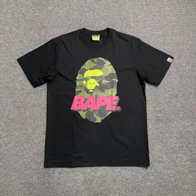 BAPE T-Shirts Short-Sleeve Ape Head Graphic T-Shirt image 11