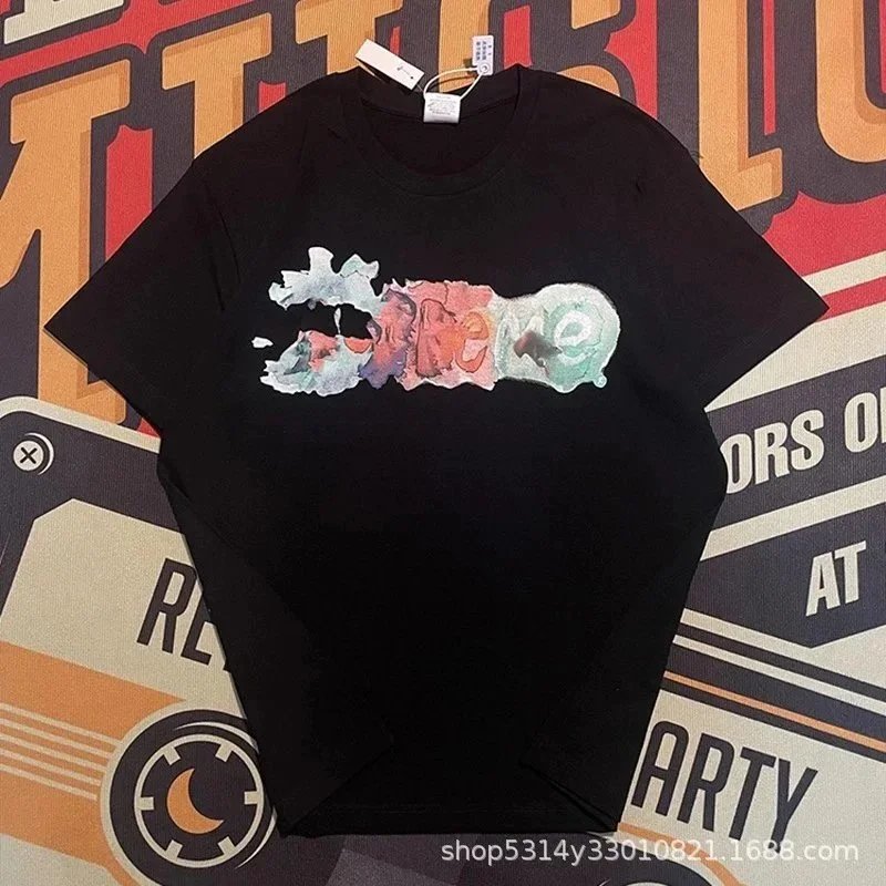 Supreme T-Shirts Short-Sleeve Graphic Print T-Shirt image 4