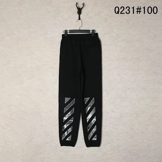 Unbranded Trousers Elastic-Waist Jogger with Diagonal Leg Prints product detail image 2