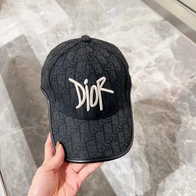 Dior Hats Oblique Monogram Baseball Cap with Embroidered Logo product detail image 8