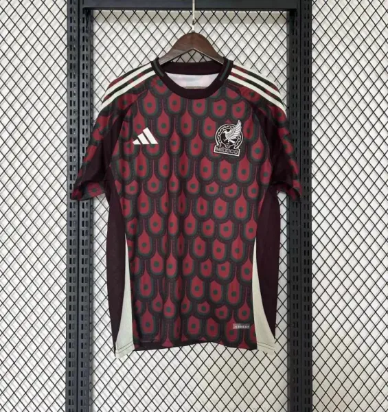 Adidas Mexico National Team 2024 Away Jersey Red Patterned Jersey - 1