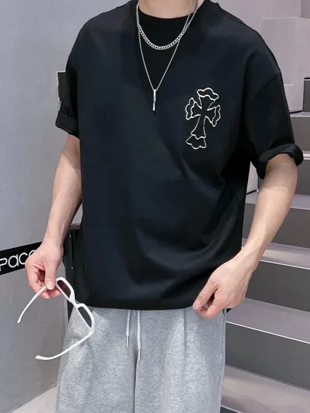Gallery Dept. Embroidered Cross T-Shirt Black - 1