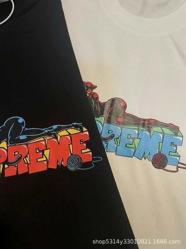 Supreme T-Shirts Short-Sleeve Graphic Print T-Shirt product detail image 4