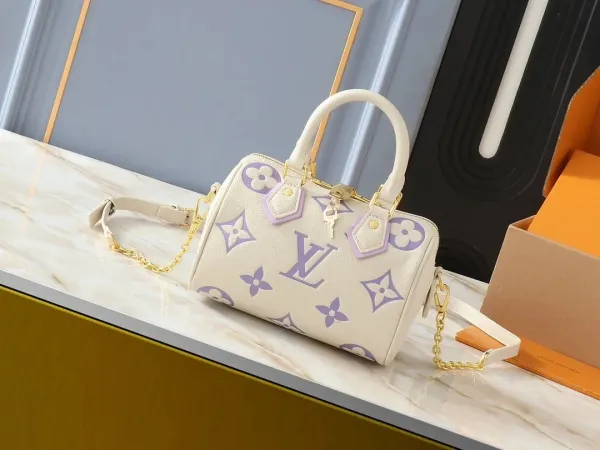 Louis Vuitton Monogram Reverse Petite Malle Handbag Beige Leather Boston Bag - 10
