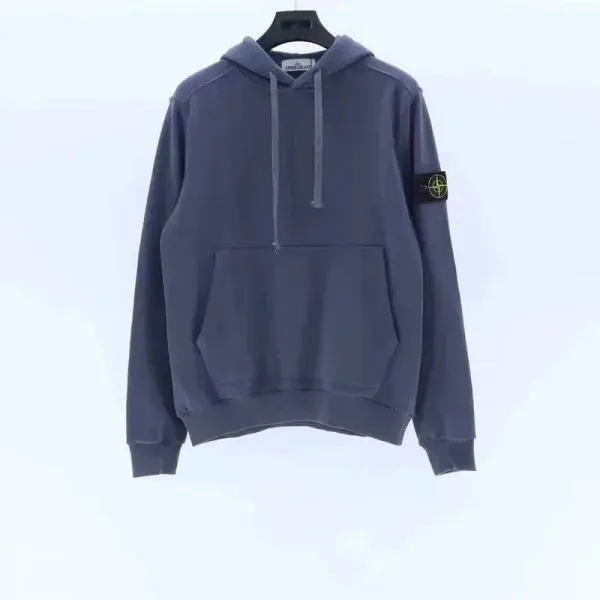 Stone Island Hoodie Dark Gray Sweatshirt - 1