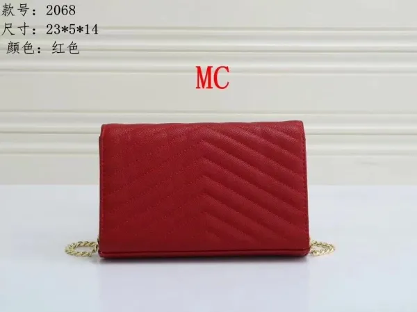 Saint Laurent Monogram Clutch White Chain Bag - 7
