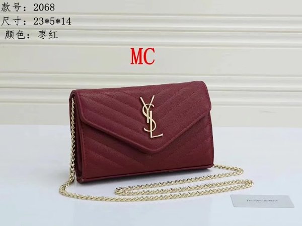 Saint Laurent Monogram Envelope Clutch Burgundy Chain Bag Clutches product listing in Litbuy spreadsheet finds