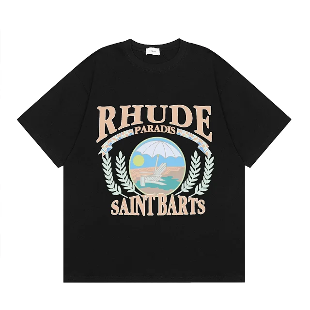 Rhude T-Shirts Graphic logo print product detail image 7