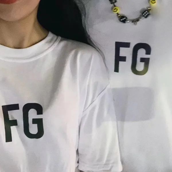 GRA Rainbow Gradient Logo T-Shirt White - 4