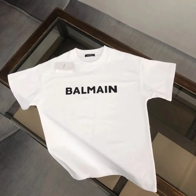 Balmain T-Shirts Logo Print product detail image 9
