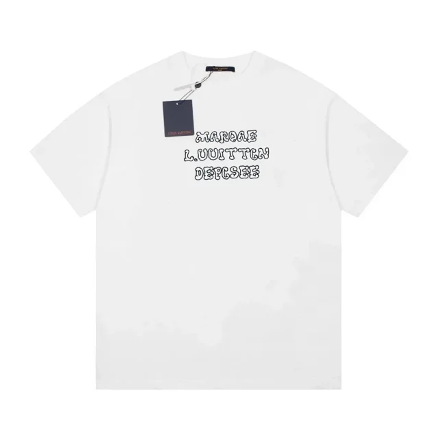 Louis Vuitton T-Shirts Short-Sleeve Graphic Print product detail image 4