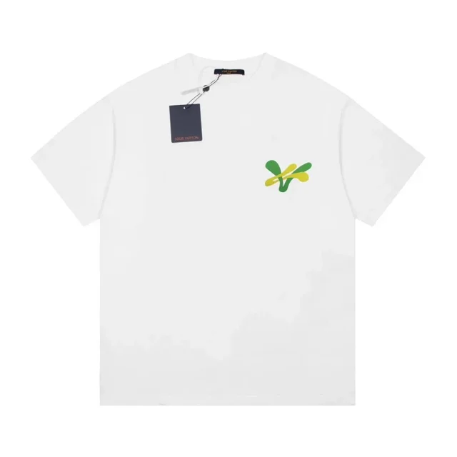 Louis Vuitton T-Shirts Short-Sleeve Graphic Print product detail image 7